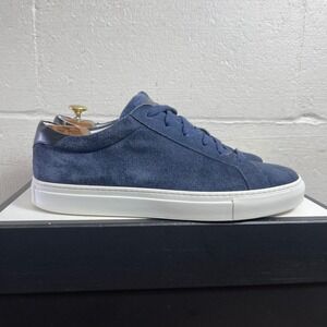 To Boot New York Adam Derrick Navy Blue Suede Low Top Sneaker Made In Italy Sz 9